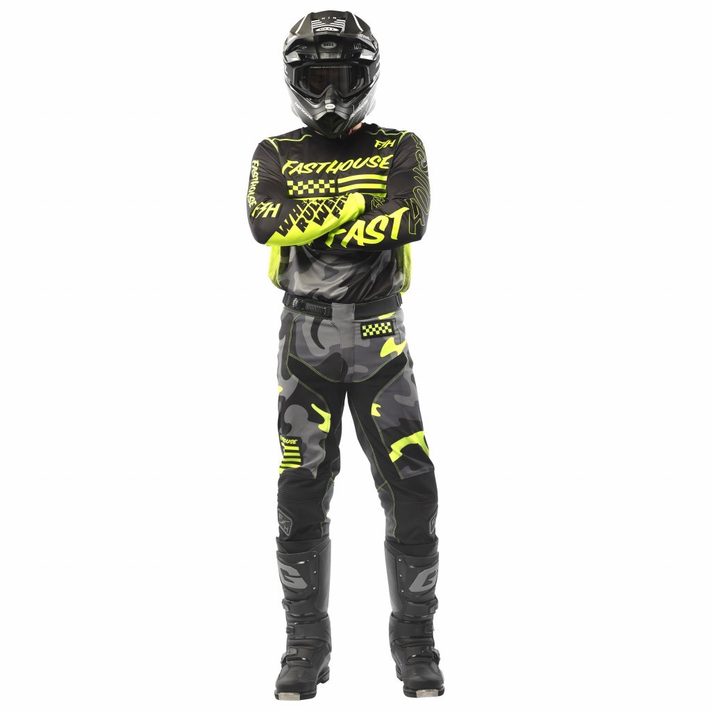 Fasthouse Grindhouse Motocross Racing Gear Set Jersey/Pants Combo MX ATV Suit