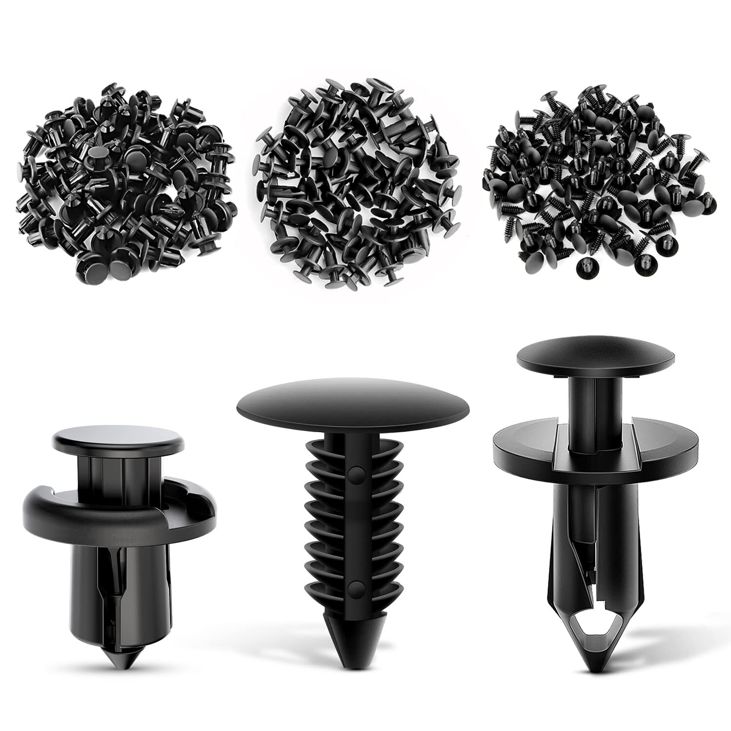 Nilight 100 Pcs Hole 7mm 8mm 10mm Car Retainer Clips Nylon Push Expansion Screws