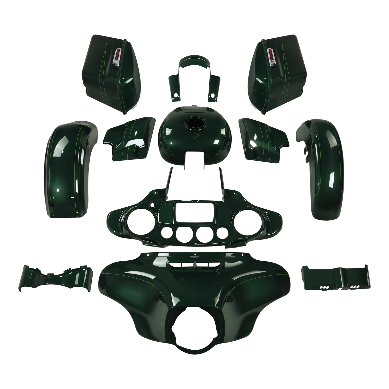Fairings Body Kit Fit For Harley Street Glide Special 2014-2024 Deep Jade Pearl