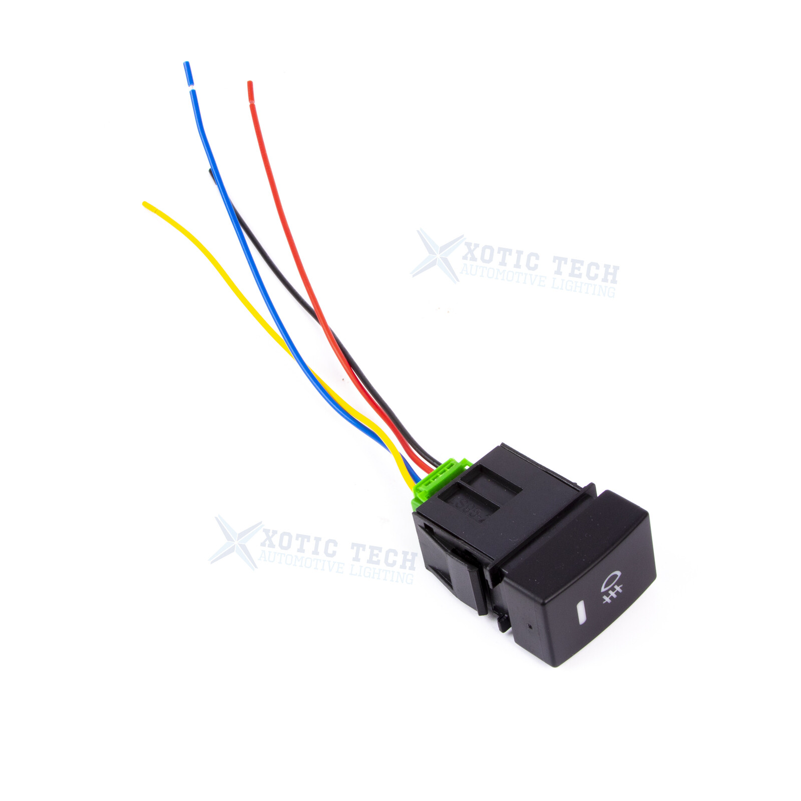 OE Style 4-Pole Push Button Switch w/LED Light Add-on Fog Light DRL For Honda