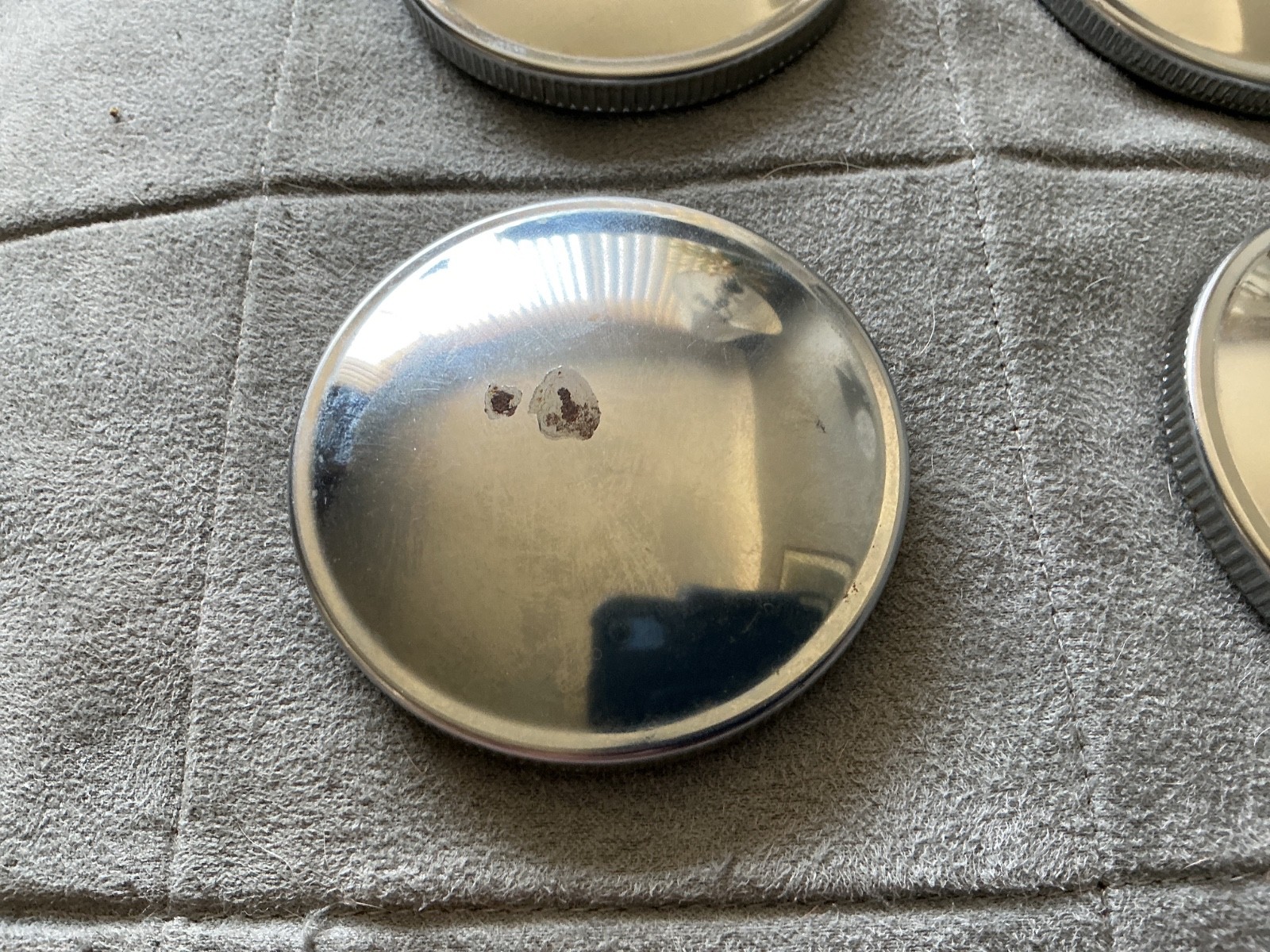 Chrome plated vintage gas cap