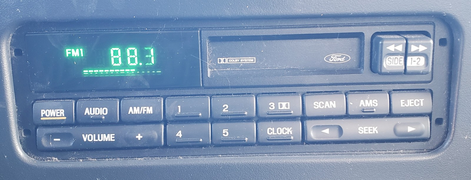 96 Ford Econoline Radio Cassette Player F6UF-19B132-AA Tape Deck Tested Video