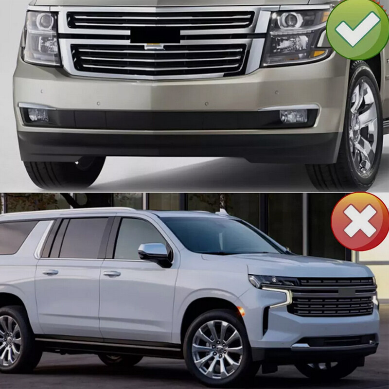 Front Upper Grille Gloss Black For Chevy Tahoe/Suburban LTZ 2015-2020 #GM1200704