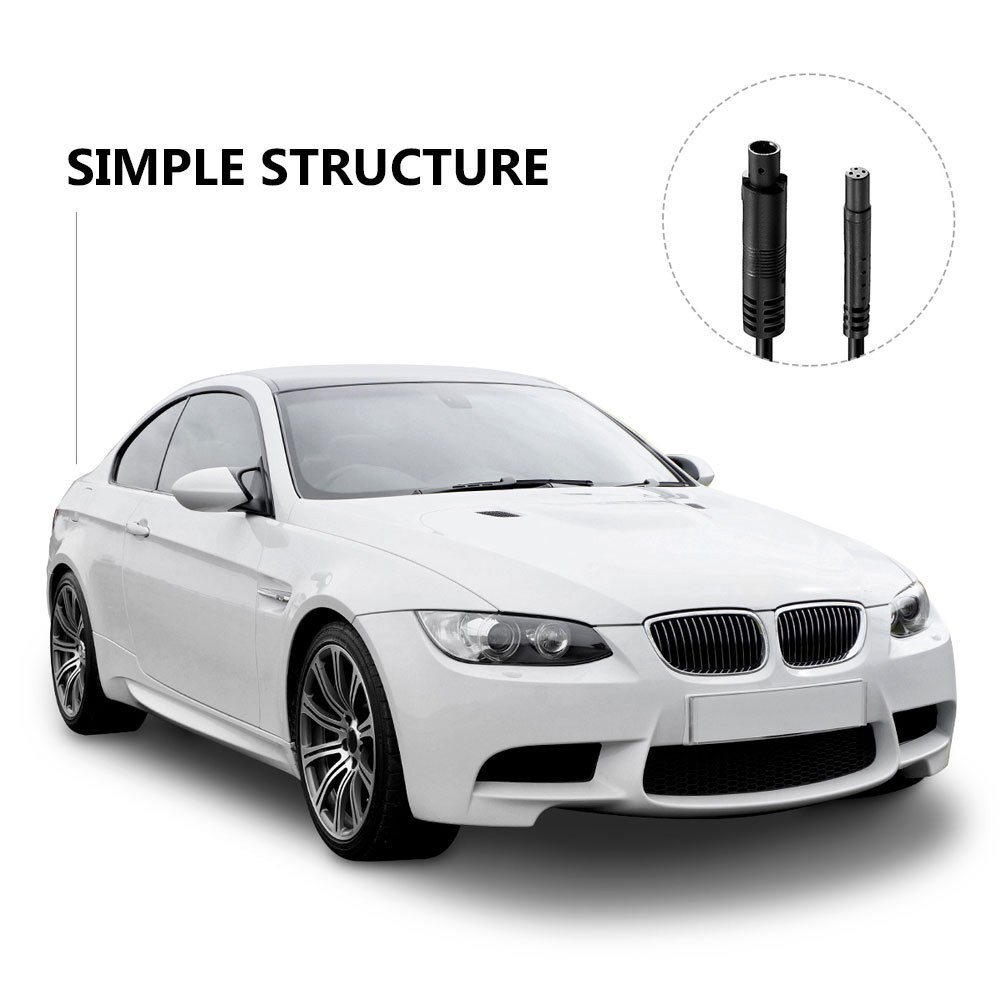 Backup Camera Cord Rear View Reversing Dash Wire Extension Power Cable for