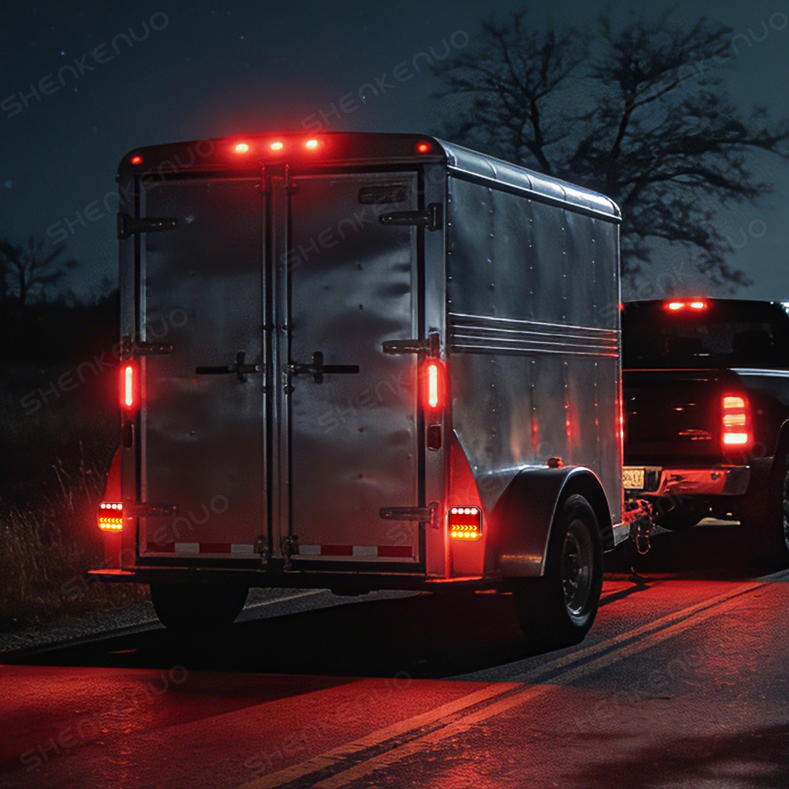 IP65 Waterproof Wireless LED Trailer Light Magnetic USB-C 10 Hours Working