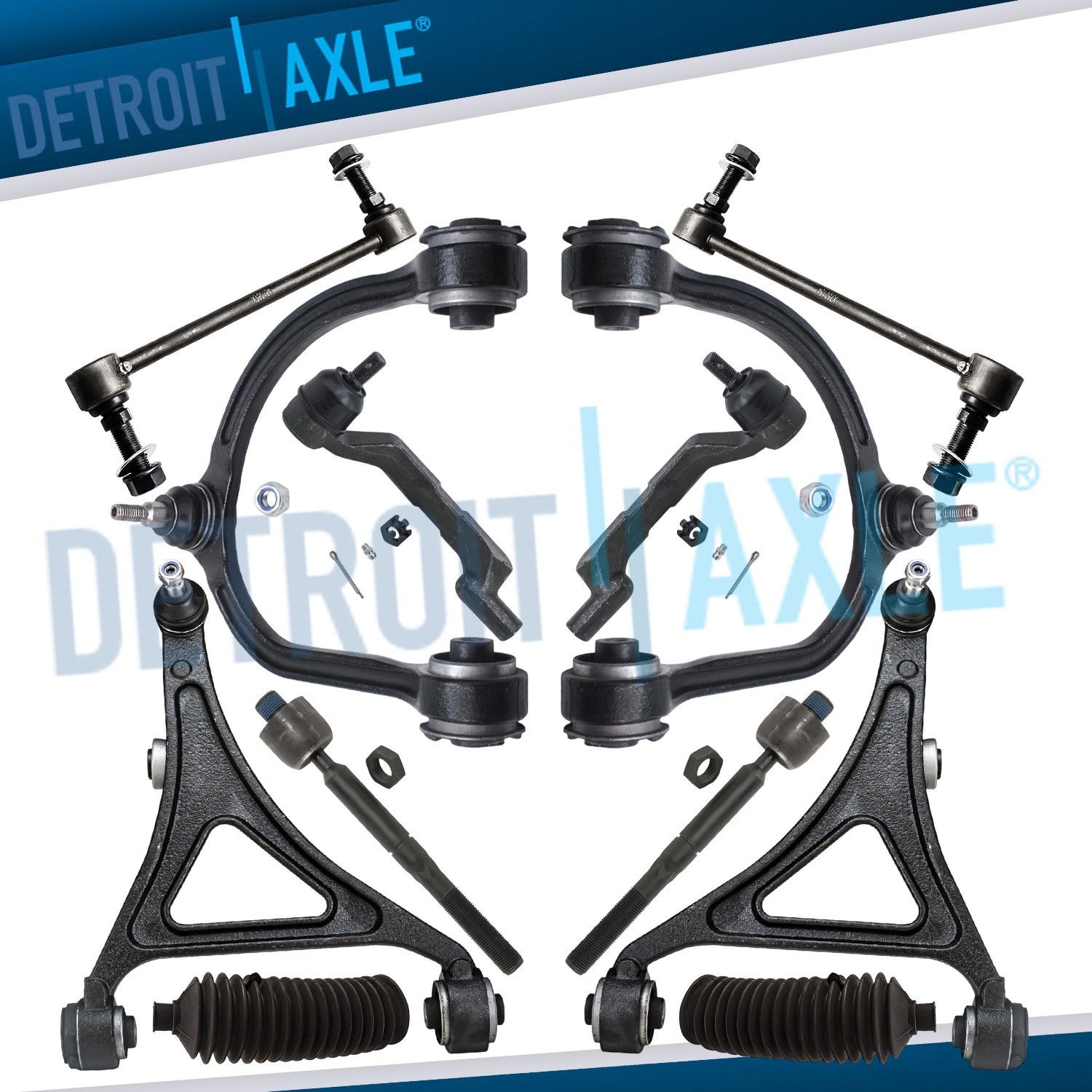 AWD Front Upper Lower Control Arms Sway Bars for Chrysler 300 Challenger Charger