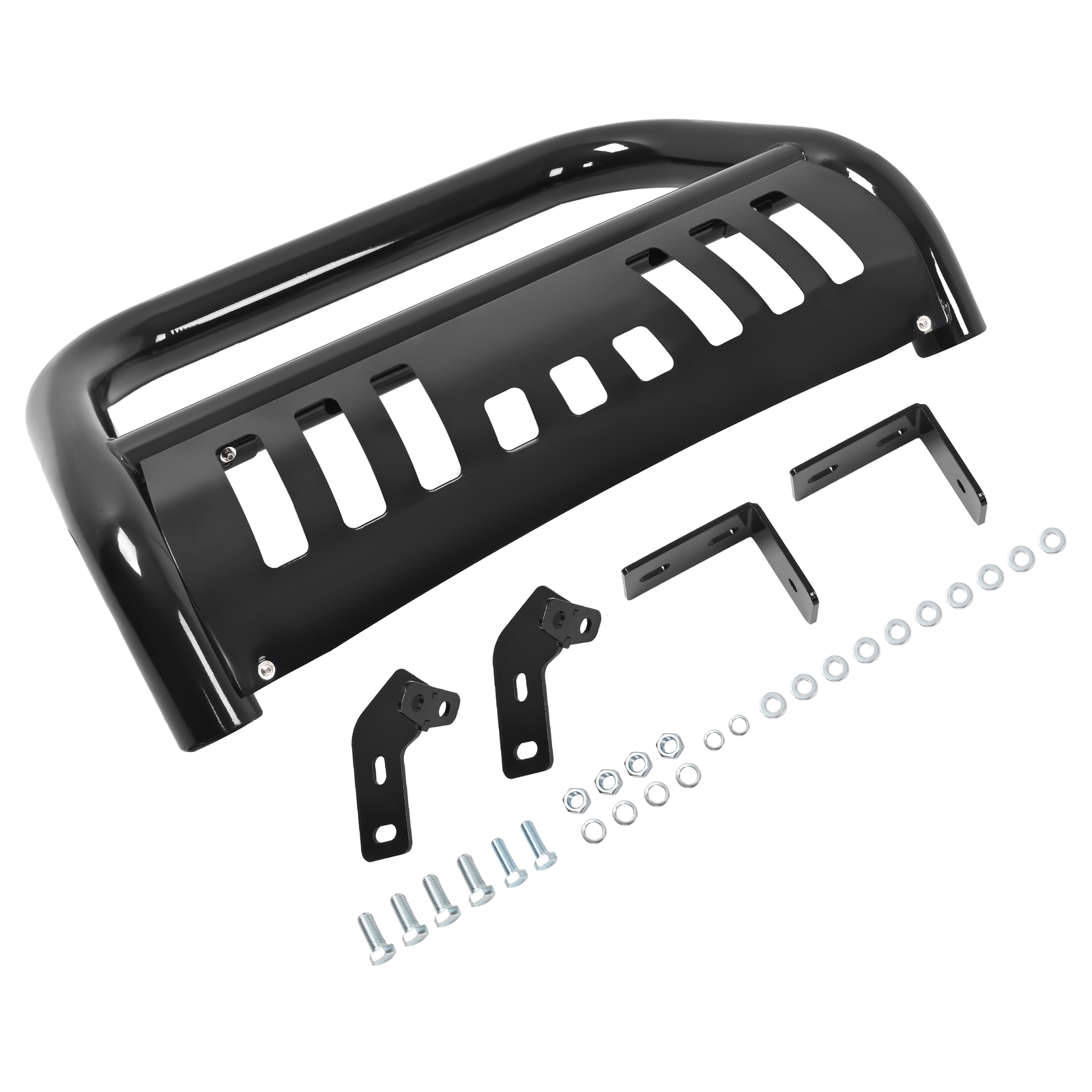 3″ Bumper Bull Bar Push Guard Brush Protector w/Skid Black For Toyota RAV4 06-16