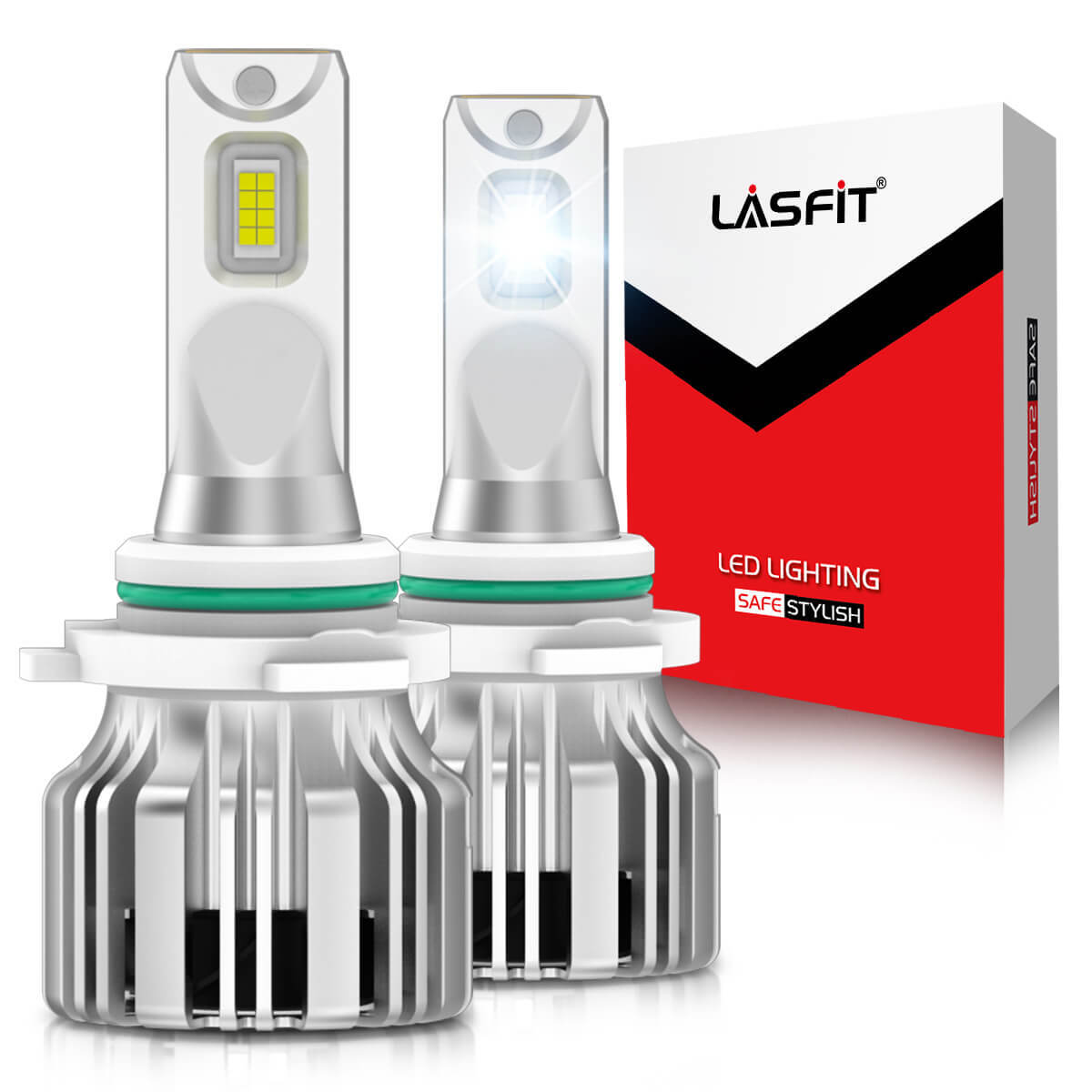 2x LASFIT 9006 HB4 LED Headlight Bulb Conversion Kit Low Beam 6000K Bright White