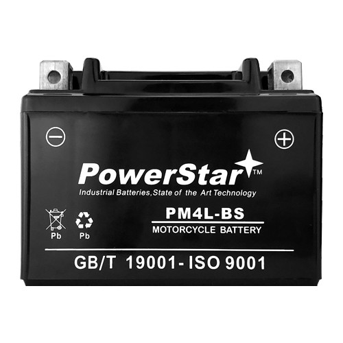 2 YEAR WARRANTY NEW YTX4L-BS AKA CTX4L-BS Motorcycle/PowerSport Battery