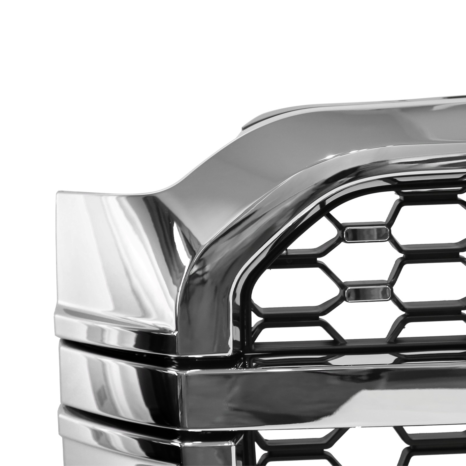Front Upper Grille Grill Chrome Platinum For Ford F-150 2021 2022 2023 FO1200678