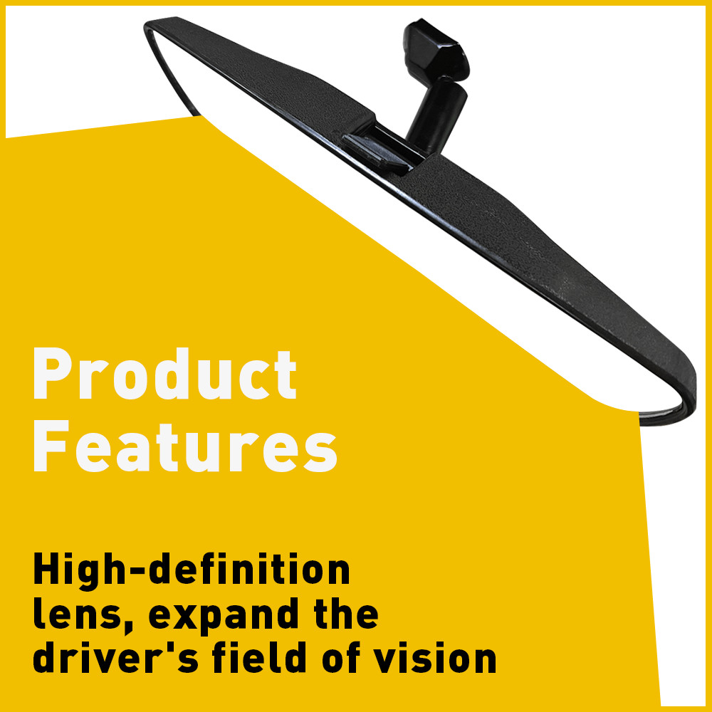 Universal Rear View Mirror Flat Interior Stick-on View High-definition mirror 8″