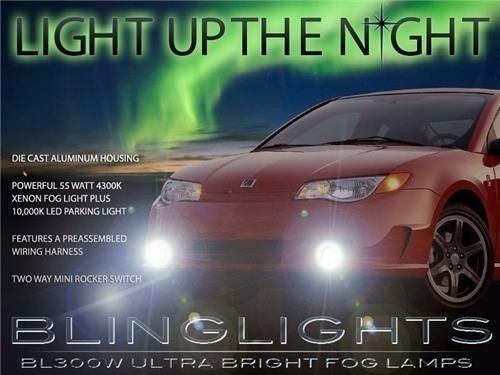 Xenon Halogen Fog Lamps Driving Light Kit For 2004-2007 Saturn Ion Red Line