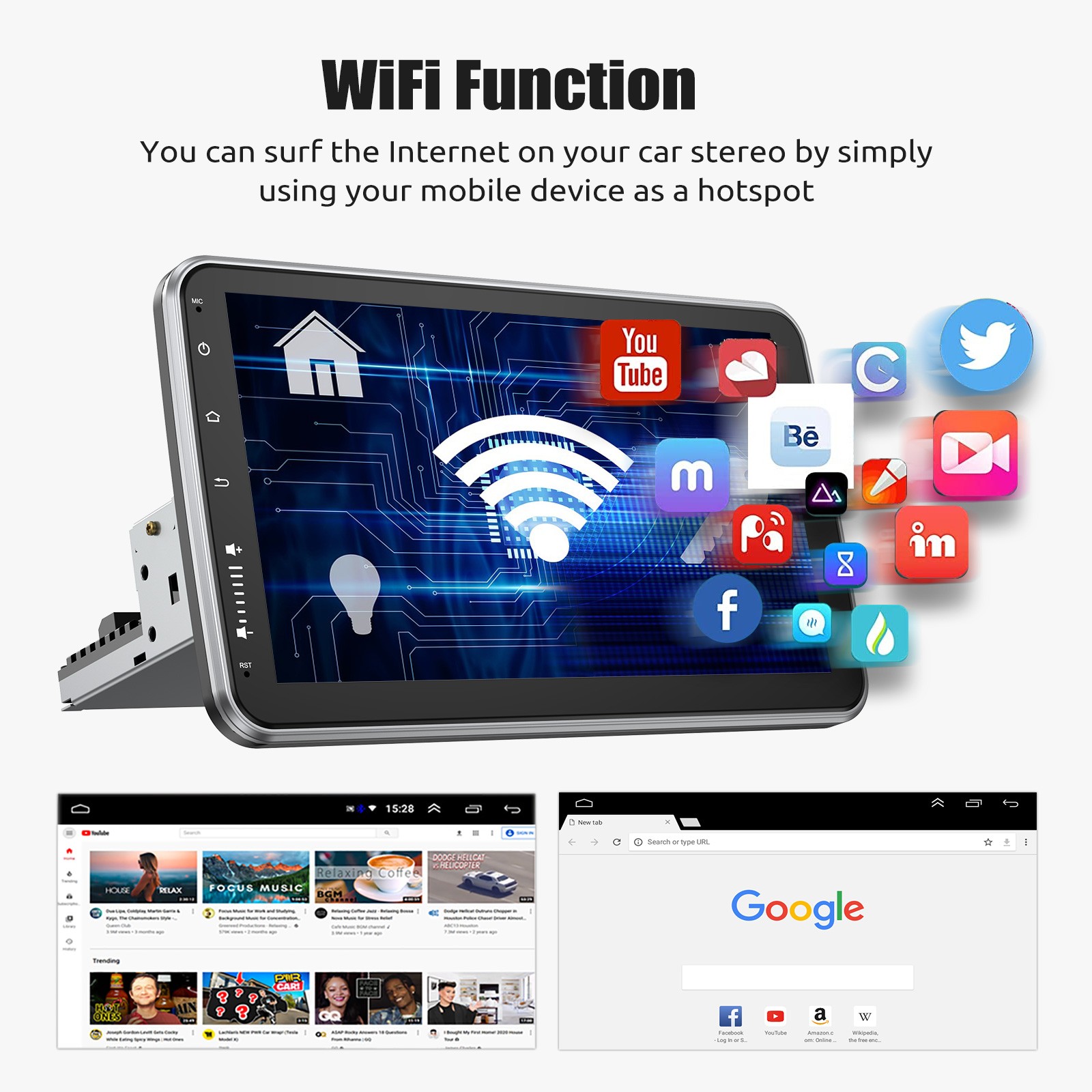 3.5mm External Microphone Universal for Android Car Stereo Radio BT GPS Audio