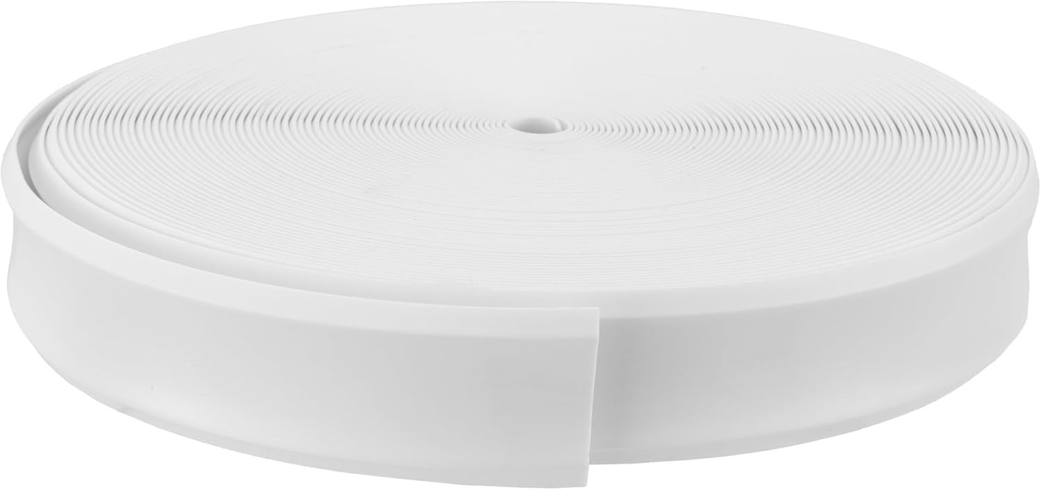 1″ RV Vinyl Trim Insert | UV Protection | Roof Trim (100′, White)