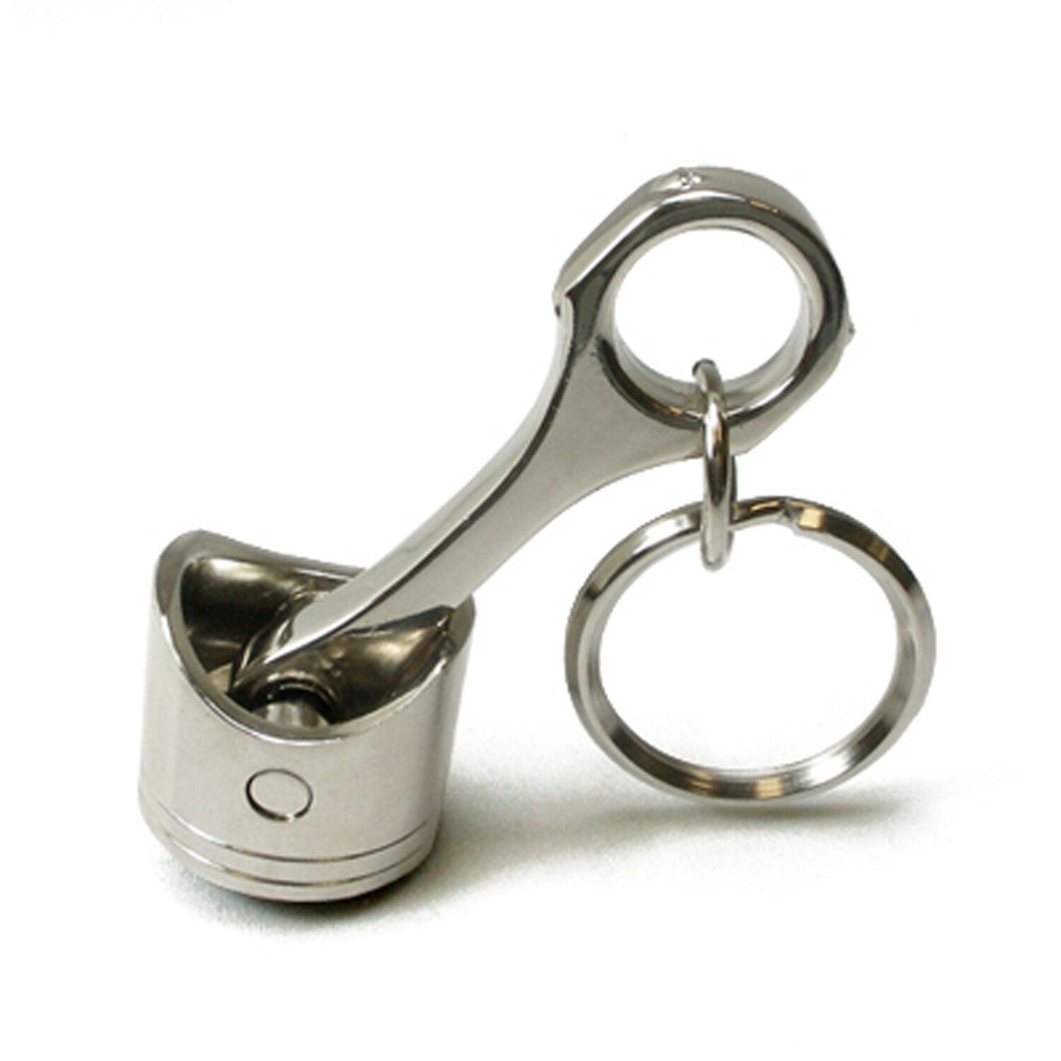 for Nissan NISMO Chrome Finish Engine Piston and Rod Metal Key Chain
