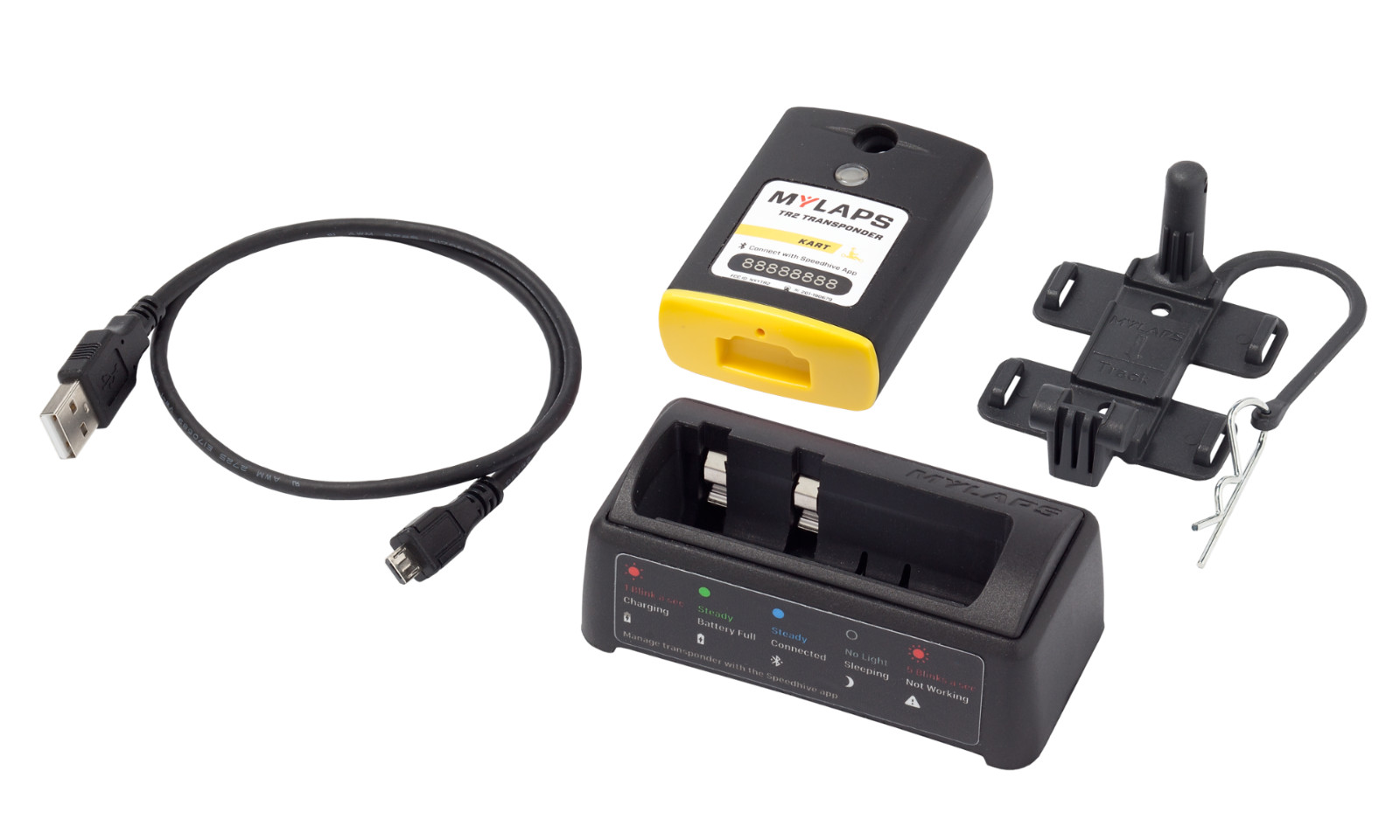 MyLaps TR2 Kart Rechargeable Transponder w/ 1-year Subscription
