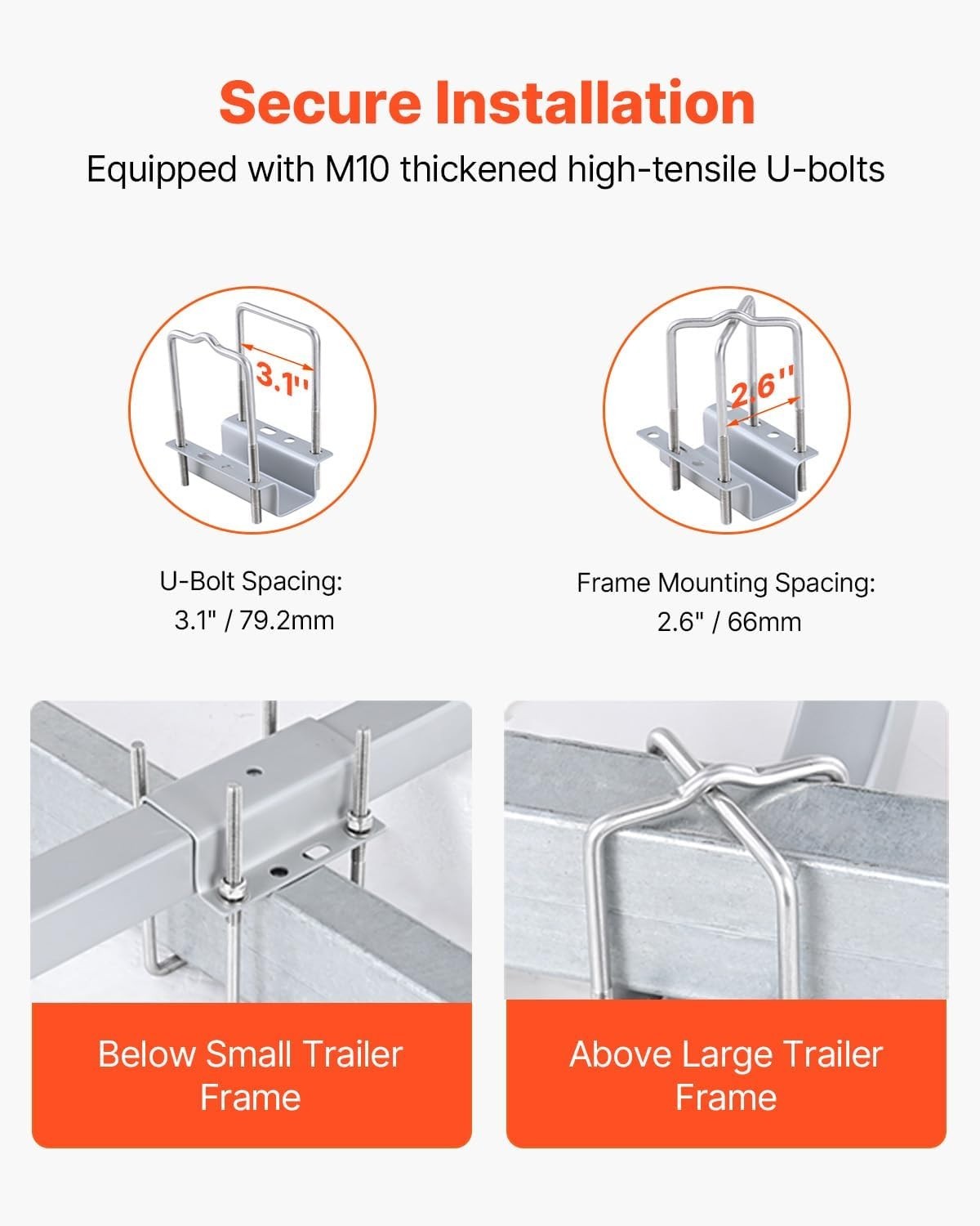 Easy Installation Trailer Guide Poles – 16.7″ to 60″ Adjustable for All Trailers