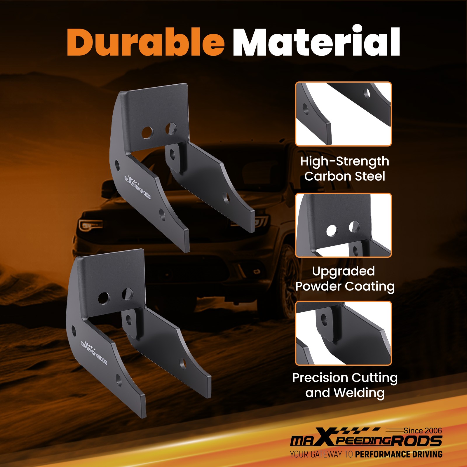Trailing Arm Relocation Brackets for Chevy Avalanche Suburban 2000-2014 fit 5-6″
