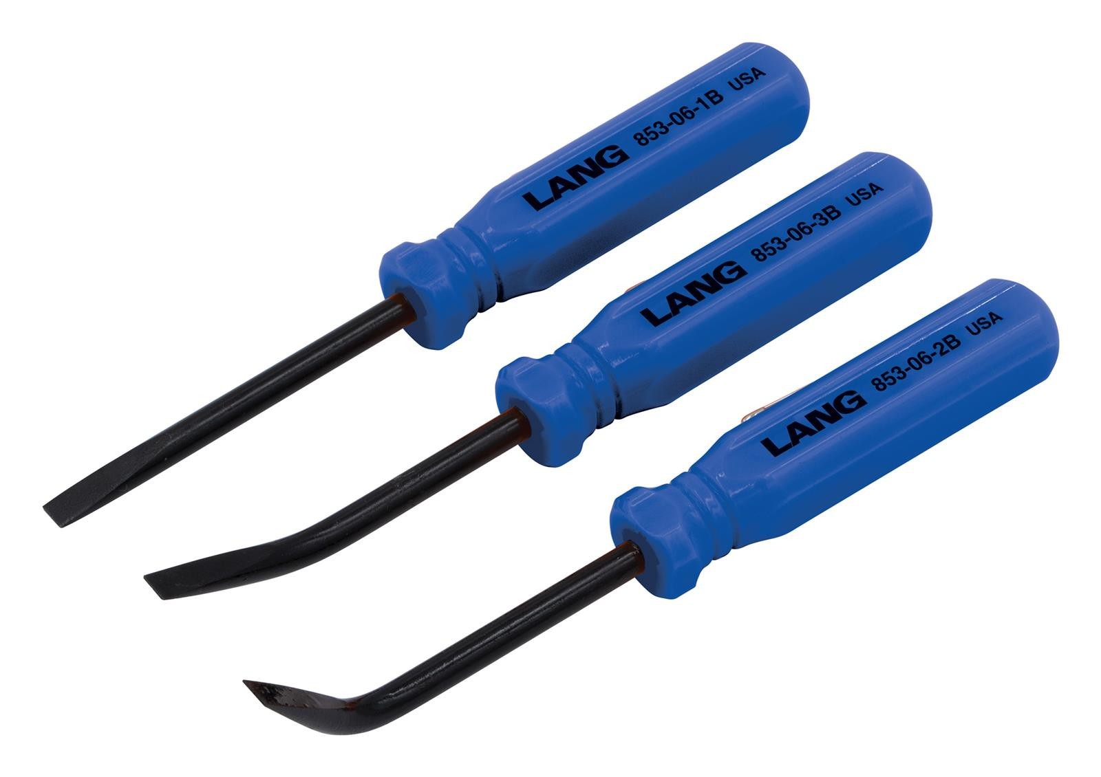 Lang Kastar 853-06-3ST-B 3 Piece 5″ Blue Pocket Prybar Set