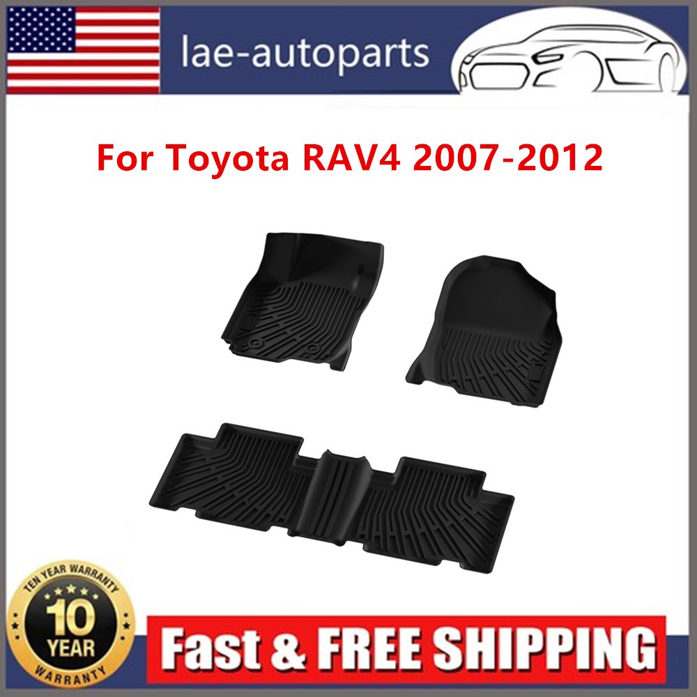 3D All Weather Floor Mats For 2007-2012 Toyota RAV4 Automatic Only Car Liners US