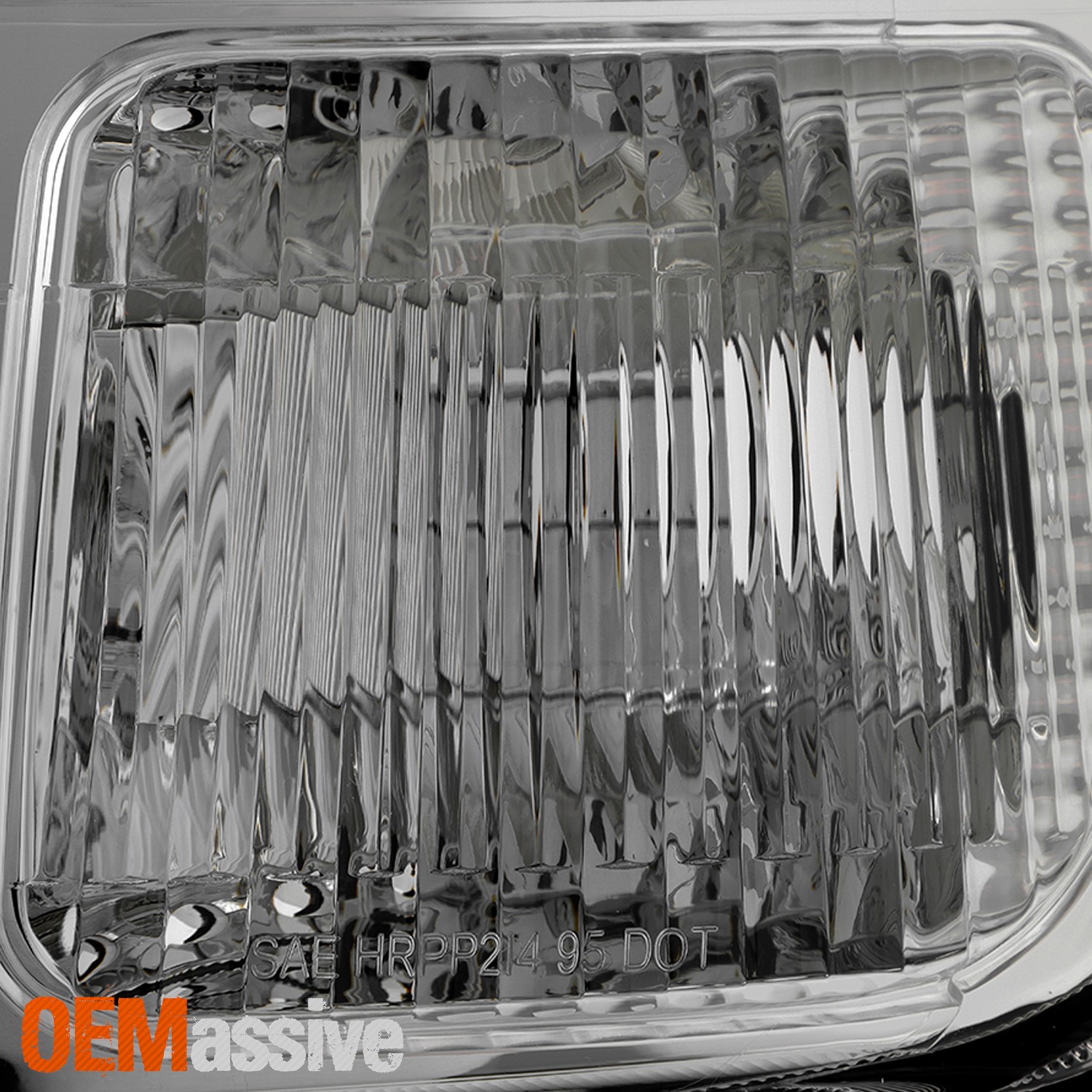 For 1997-2001 Honda CRV Chrome Headlights Headlamp Pair Driver LH+Passenger RH