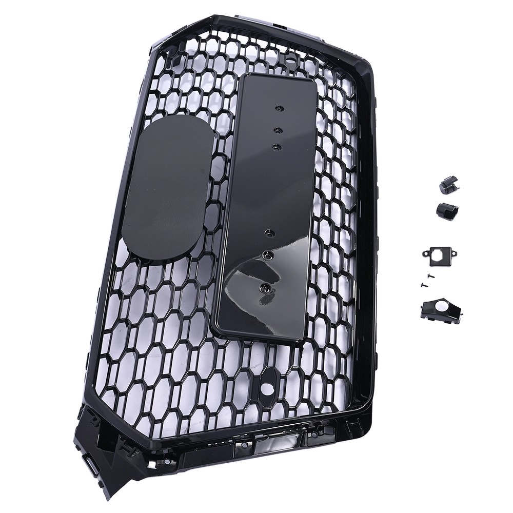 New For 2017-18 Audi A4/S4 B9 RS4 Style Honeycomb Mesh Hex Grille Black