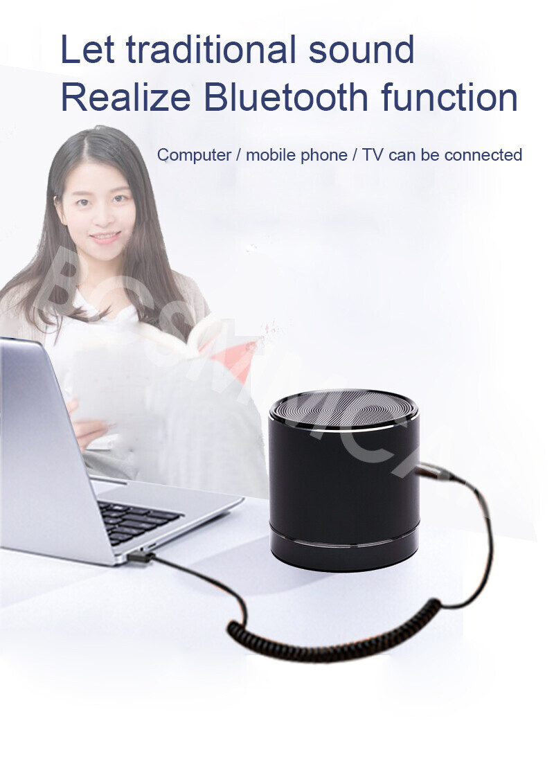 Bluetooth 5.0 AUX Audio Adapter Cable Car 3.5mm Jack Music Handsfree Receiver