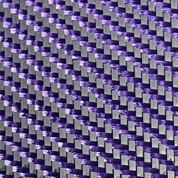 50″ Purple Carbon Fiber Color Hybrid Cloth (3k, 5.7oz, 50″ x 36″)