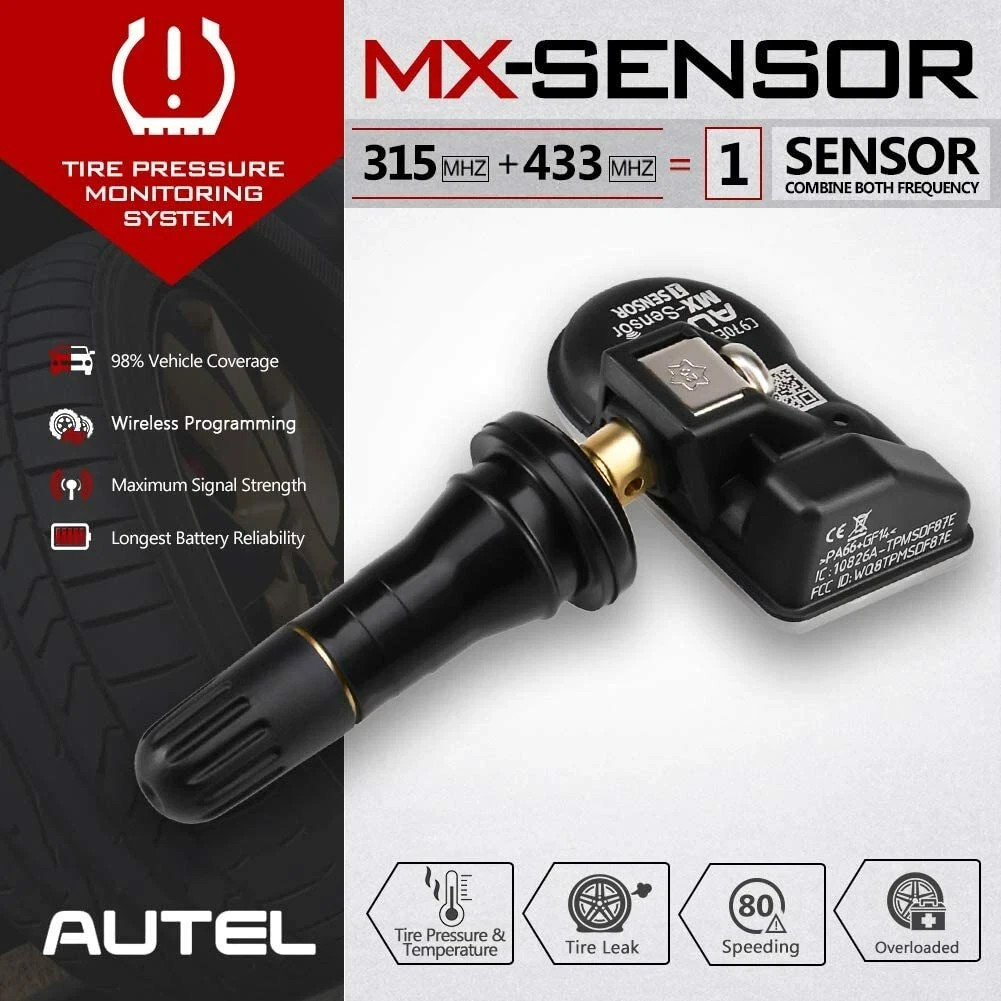 Autel MX-Sensor 2 in 1 Programmable TPMS Sensor for Universal Tire Pressure Tool