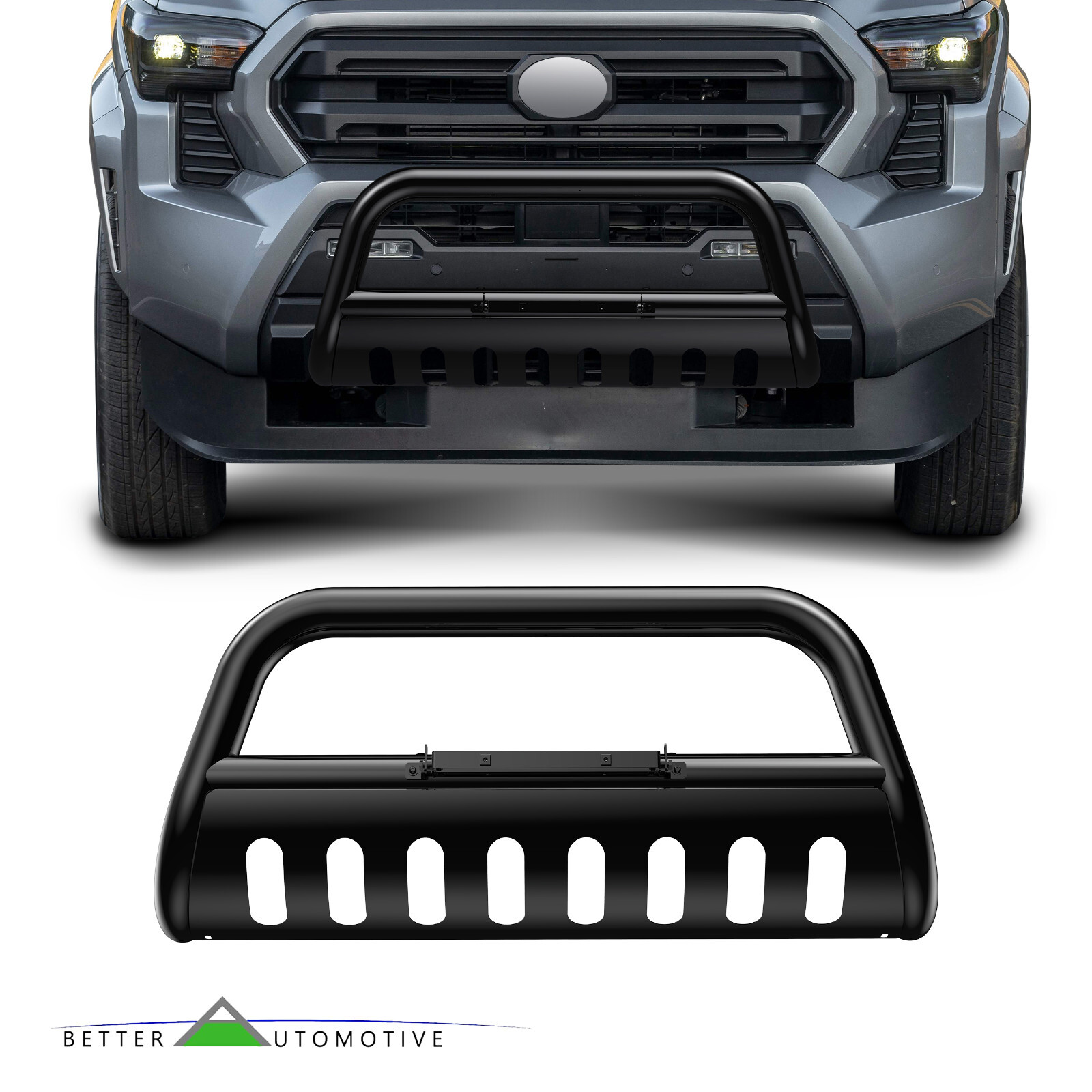 3″ Black Front Bumper Bull Bar for 2024-2025 Toyota Tacoma Brush Guard Bumper