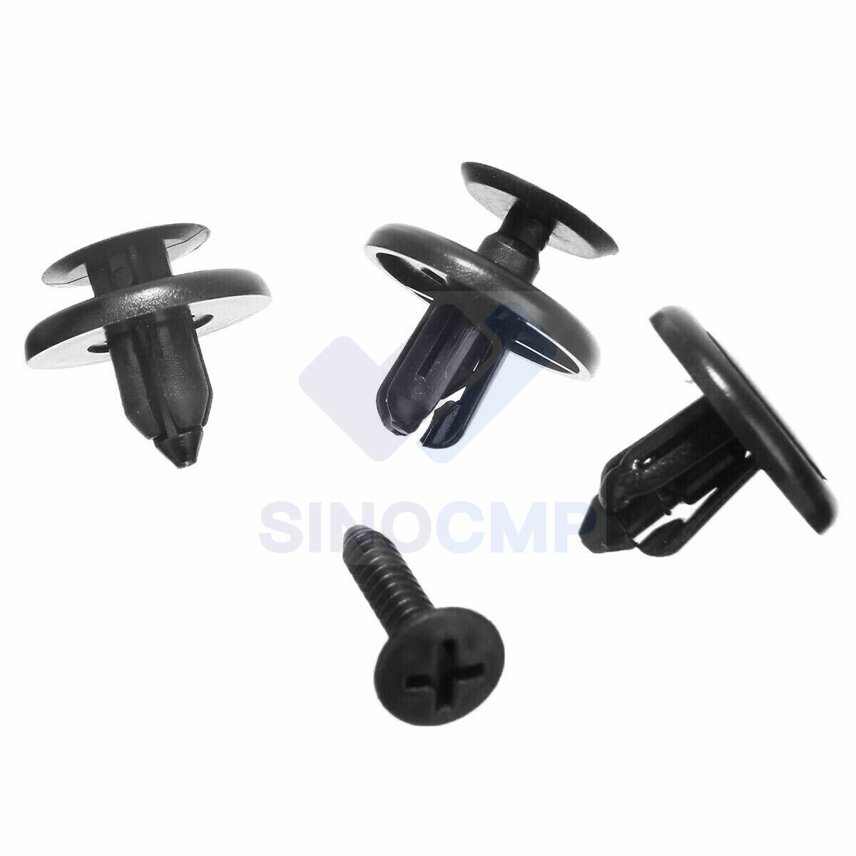 US 100X Trunk Screw Rivets Set Car Bumper Fender Auto Plastic Fastener Clips Kit