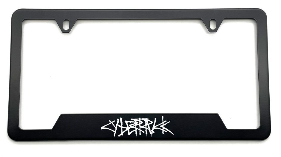 Cybertruck laser engraved Stainless License Plate Frame B fit Tesla rust free