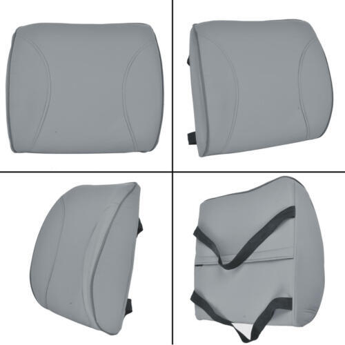 MT Memory Foam Lumbar Cushion Support Pillow Car Seat Home Office Chair Gray