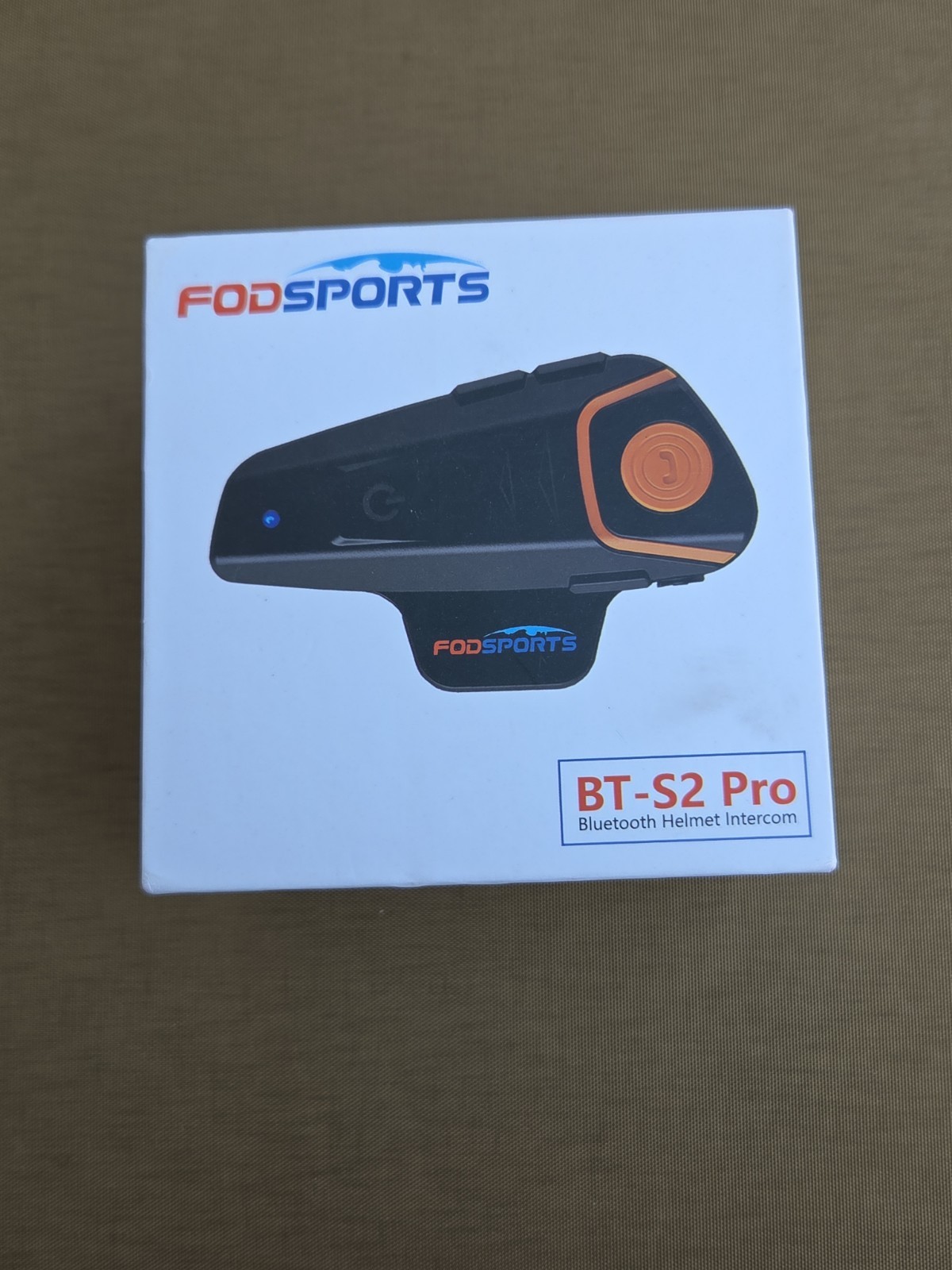FodSports BT-S2 Pro Bluetooth/FM Radio Motorcycle Headset Intercom Pair.