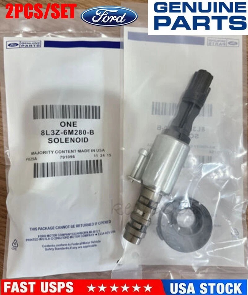 2X 8L3Z6M280A Ford Lincoln Engine Variable Timing Solenoid VCT Valve Seal Screw