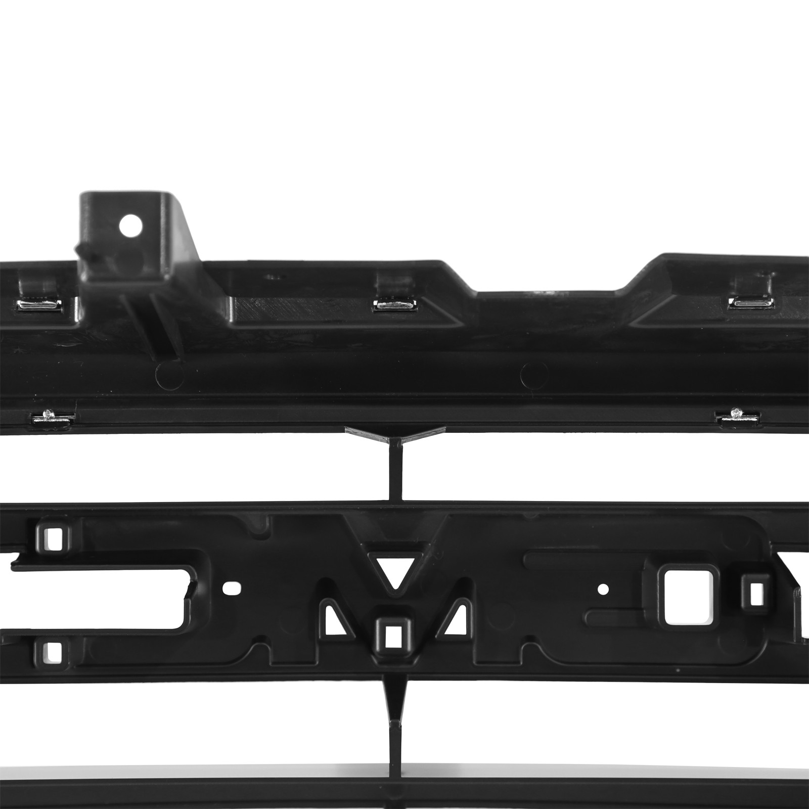 For GMC Sierra 2500/3500 HD 2003-2007 Front Upper Grille Black w/Chrome Shell