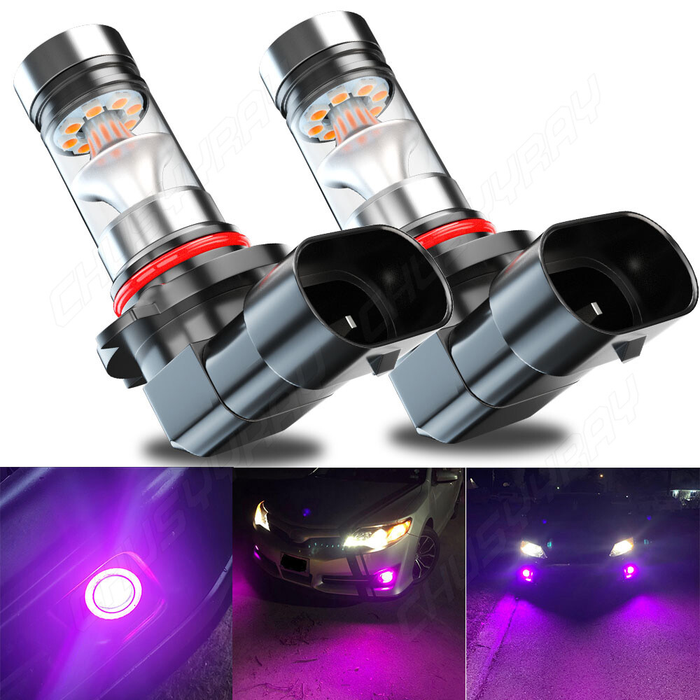 For Cadillac SRX 2004-2009 Fog Driving Light Purple 14000K Purple 9006 1800LM