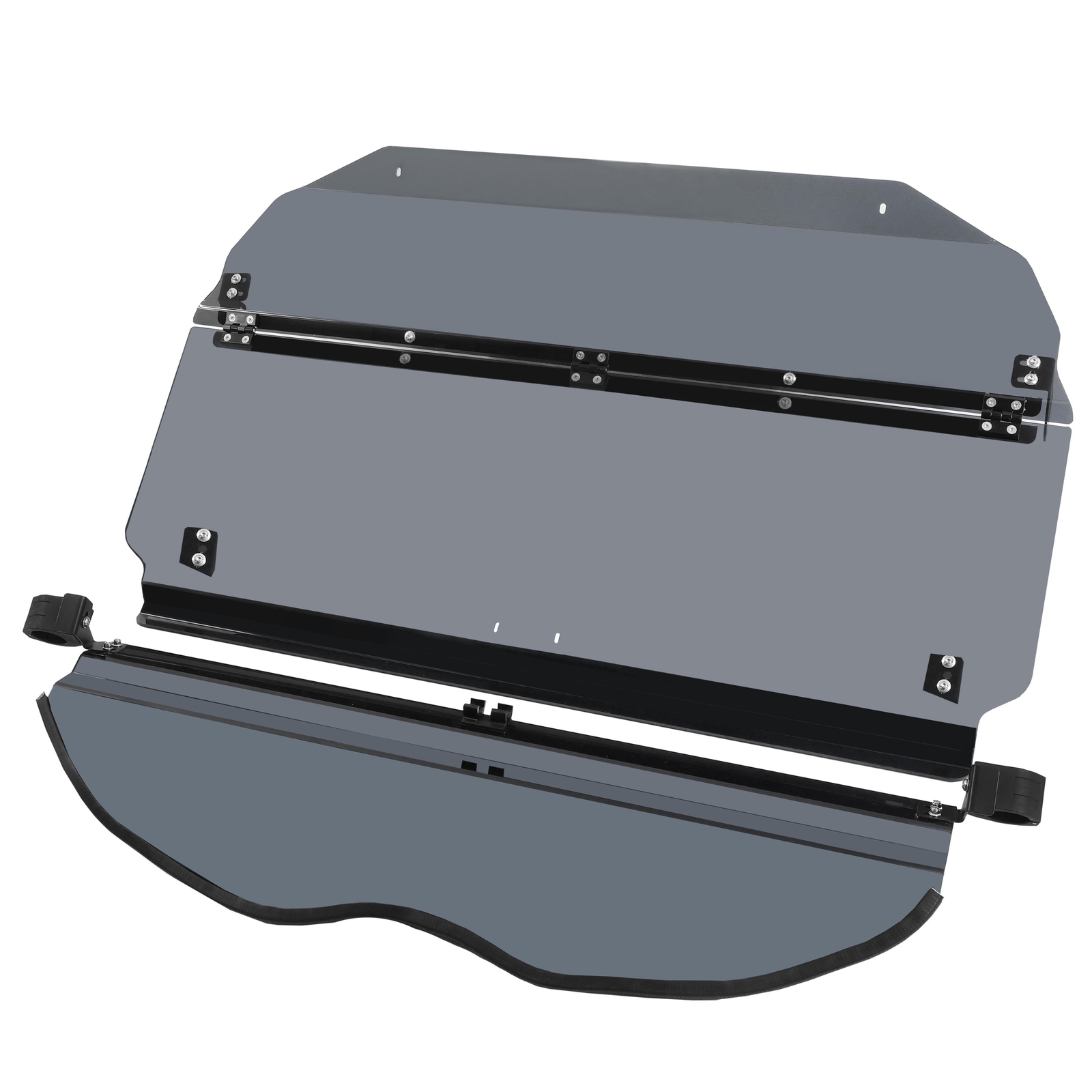 Tinted 2-IN-1 Windshield Flip PC For Can-Am Maverick X3 (64″ or 72″) 2017-up