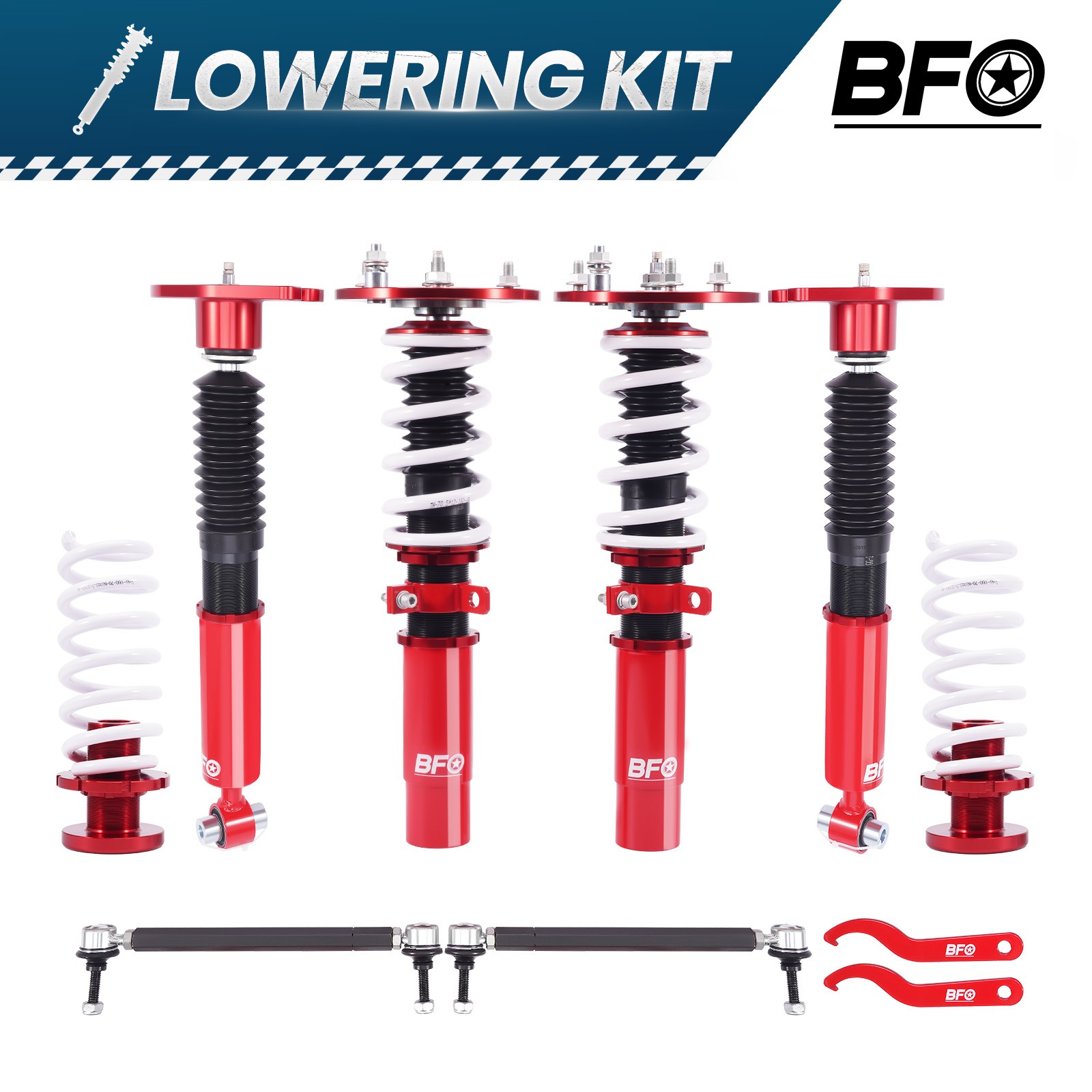 BFO 24 Level Damper Coilovers Lowering Kit For BMW 3-Series RWD (F30) 2011-2019
