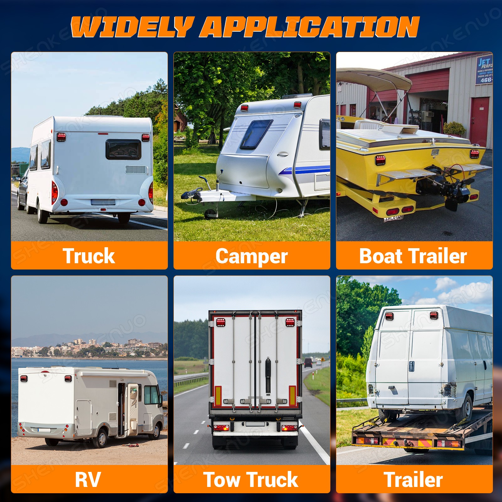 IP65 Wireless Magnetic Lights for Boat Trailer Camper Truck