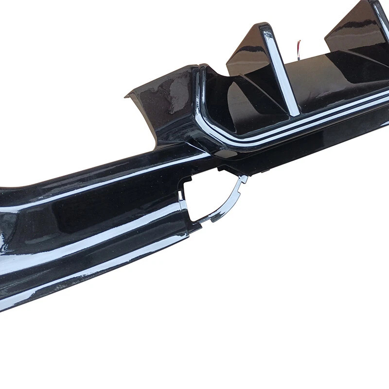 Gloss Black Rear Diffuser Lip W/Light For 18-21 BMW G01 X3 M40i M-Sport US Stock