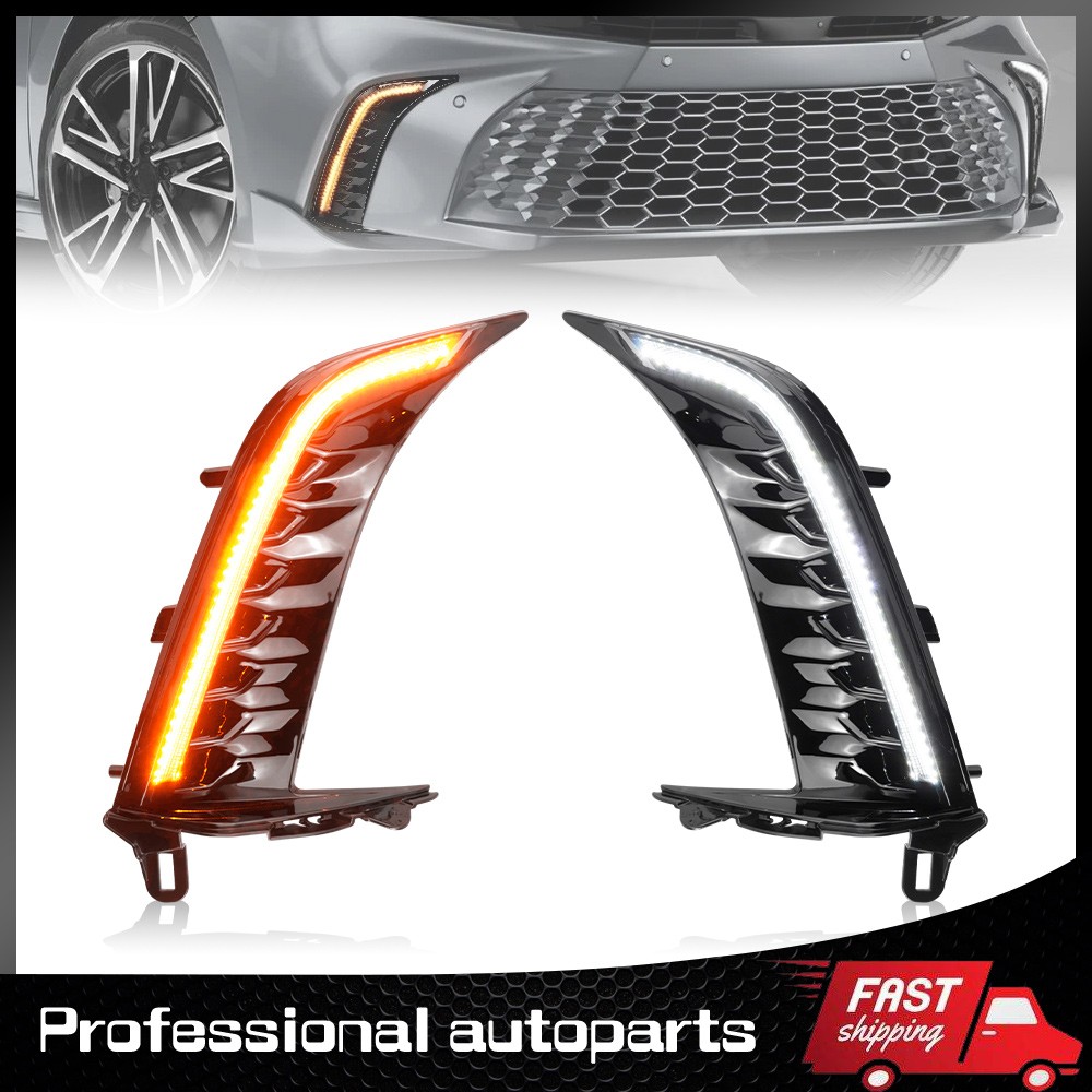 For 2025 2026 Toyota Camry SE XSE Daytime Running Lamps DRL Fog Light with Turn