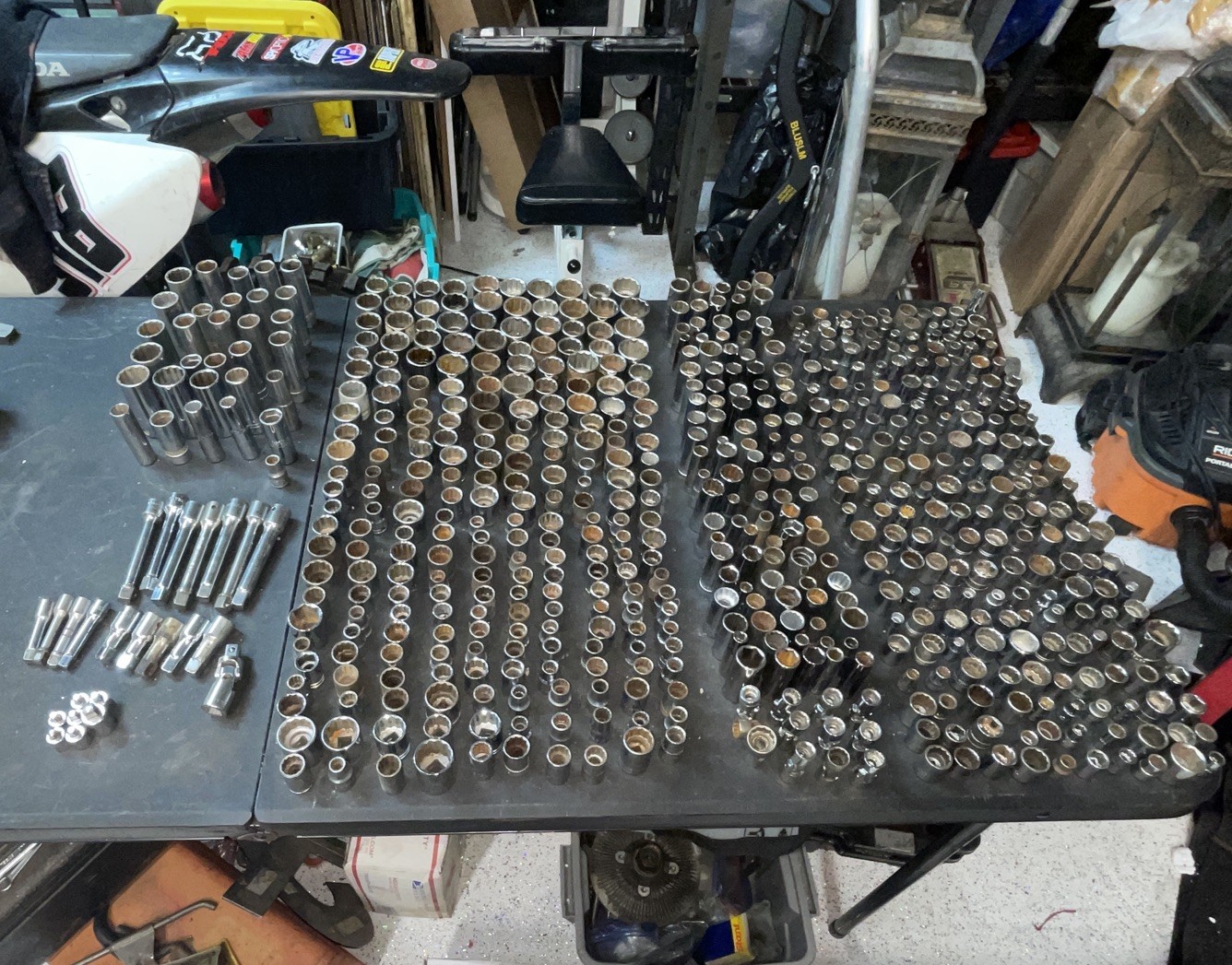 550 + Metric SAE USA Socket Lot Craftsman Proto Husky 1/2 & 3/8 Drive Deep 6 12