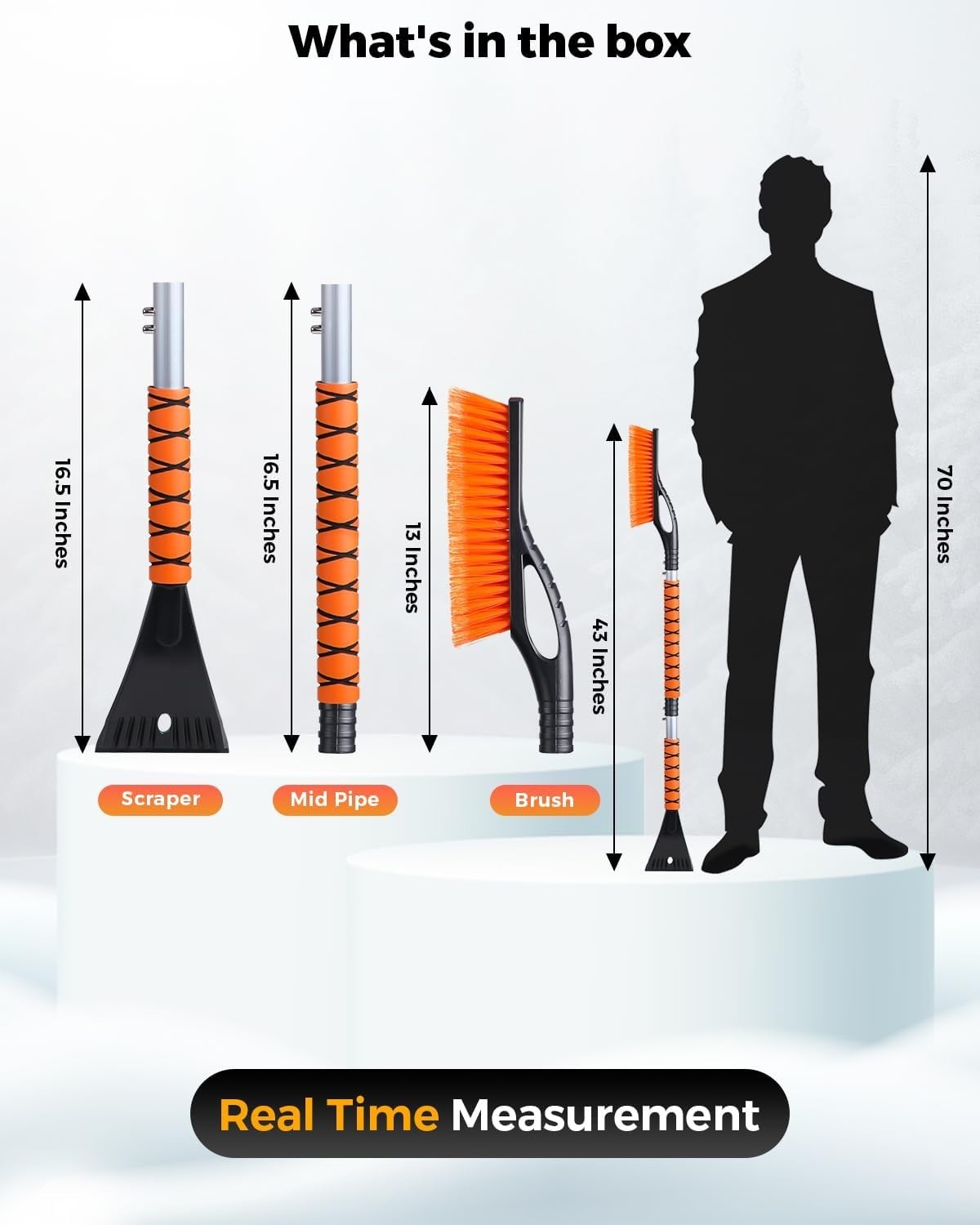 ArcticGlide Ice Scraper and Snow Brush Combo