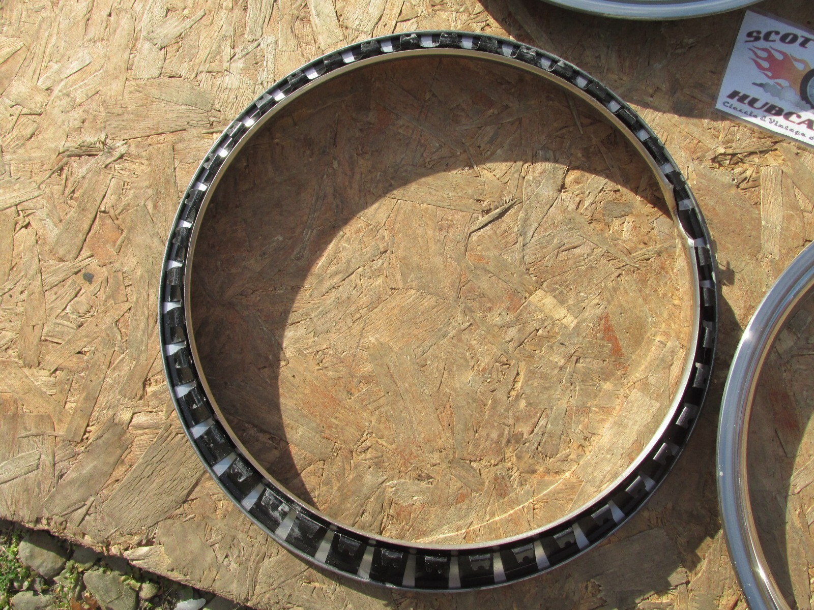 17″ Standard Chrome Plated Stainless Steel Trim Rings, Beauty Rings -4- 4703