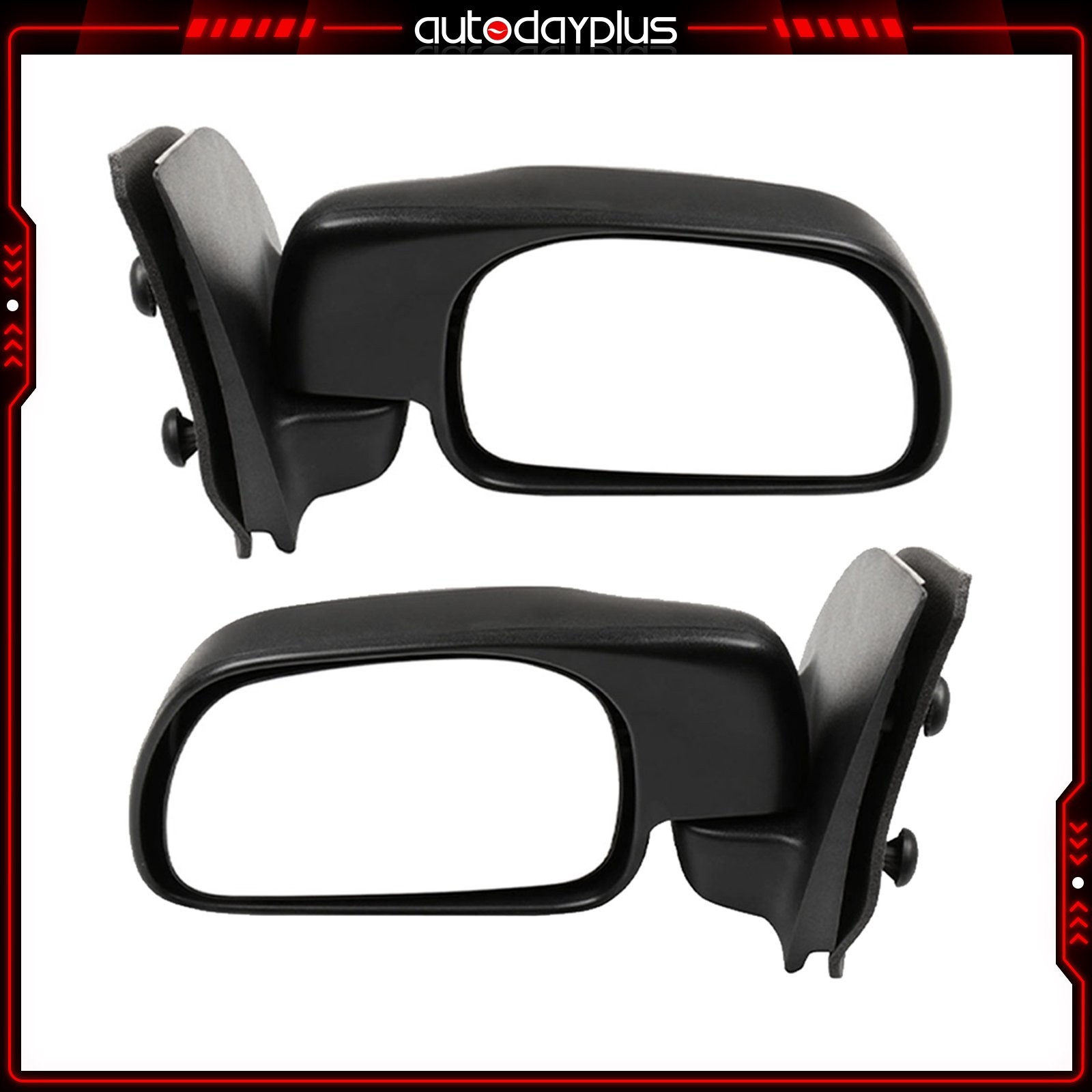 ?Side View Clear Manual Fold Mirrors Fits 1999-2015 Ford F-250 Driver+Passenger