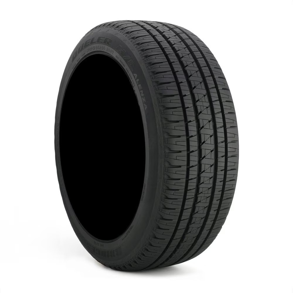 4PS01 Black 20×9 Rims, Bridgestone Tires & TPMS Set Fits Chevy GMC RAM
