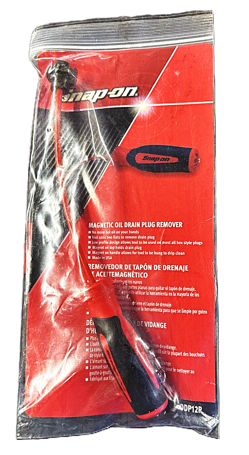 Snap-on ODP12R Magnetic Oil Drain Plug Remover *RED* SOFT HANDLE NEW