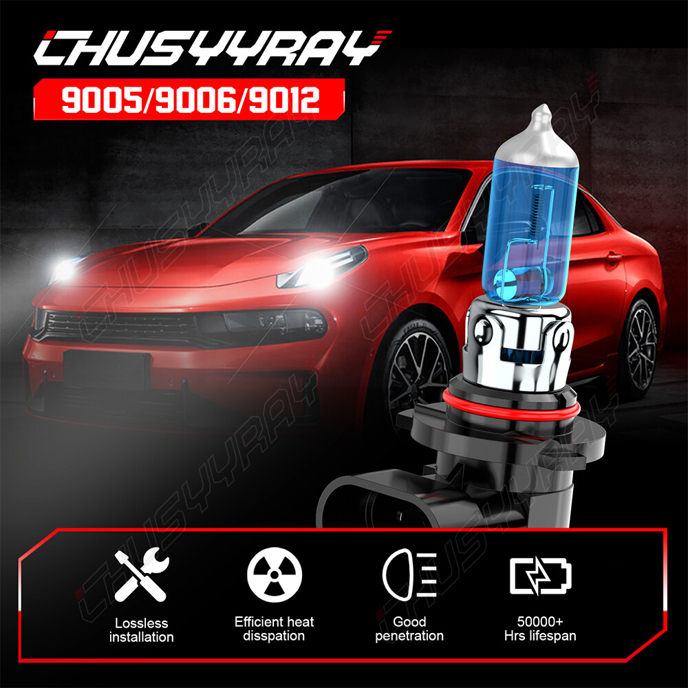 9005 HB3 Combo 2 Halogen Headlight High Low Beam Bulbs 5000K Warm White USA