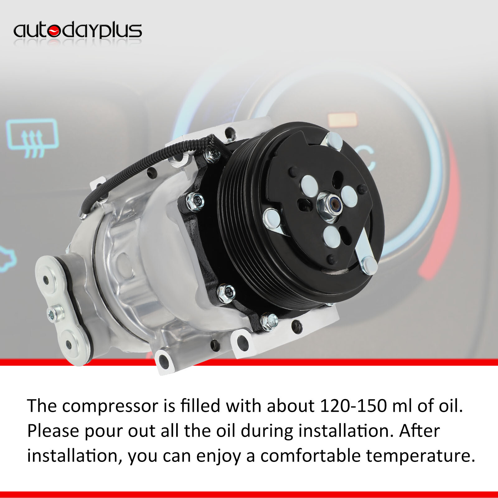 A/C Compressor For Jeep 97-00 01 Cherokee 2.5L 4.0L 97-98 Wrangler 2.5L 4.0L